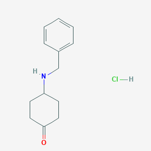 molecular formula C13H18ClNO B7827440 4-Benzylamino-cyclohexanone hydrochloride 
