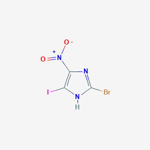molecular formula C3HBrIN3O2 B7827447 CID 11232374 