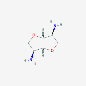 molecular formula C6H12N2O2 B7827501 (3S,3aR,6S,6aR)-hexahydrofuro[3,2-b]furan-3,6-diamine 