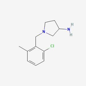 1-(2-Chloro-6-methylbenzyl)pyrrolidin-3-amine