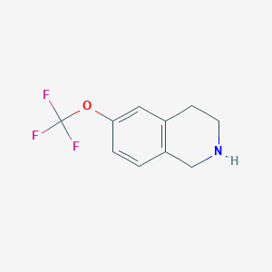 molecular formula C10H10F3NO B7827649 6-(Trifluoromethoxy)-1,2,3,4-tetrahydroisoquinoline 