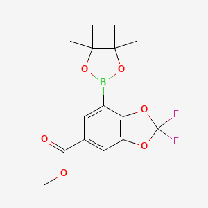 Methyl 2,2-difluoro-7-(4,4,5,5-tetramethyl-1,3,2-dioxaborolan-2-yl)-1,3-benzodioxole-5-carboxylate