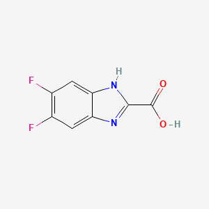molecular formula C8H4F2N2O2 B7827694 5,6-Difluoro-1H-benzo[d]imidazole-2-carboxylic acid 