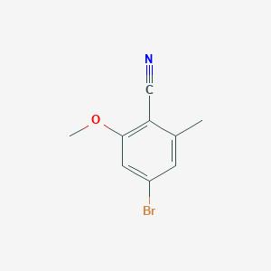 molecular formula C9H8BrNO B7827699 4-Bromo-2-methoxy-6-methylbenzonitrile 