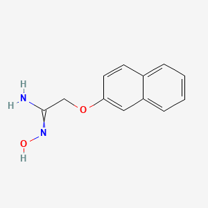 molecular formula C12H12N2O2 B7827720 N-hydroxy-2-(naphthalen-2-yloxy)ethanimidamide 