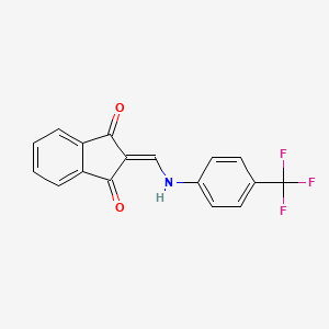 2-[[4-(trifluoromethyl)anilino]methylidene]indene-1,3-dione