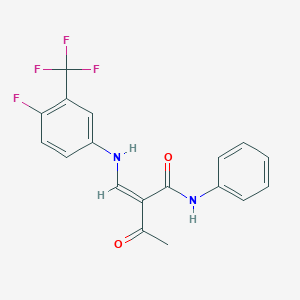 molecular formula C18H14F4N2O2 B7827903 CID 6008372 