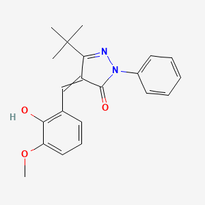 (Z)-3-tert-butyl-4-(2-hydroxy-3-methoxybenzylidene)-1-phenyl-1H-pyrazol-5(4H)-one