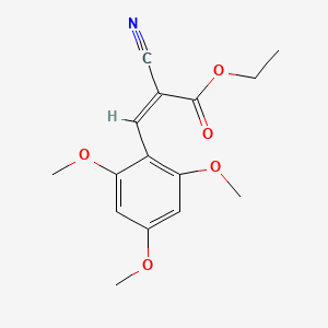 molecular formula C15H17NO5 B7828092 Ethyl (2Z)-2-cyano-3-(2,4,6-trimethoxyphenyl)prop-2-enoate 
