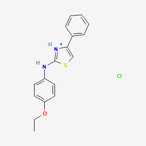 molecular formula C17H17ClN2OS B7828206 N-(4-ethoxyphenyl)-4-phenyl-1,3-thiazol-2-amine hydrochloride 