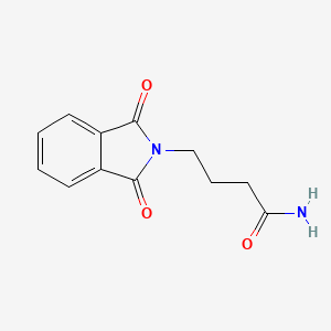 molecular formula C12H12N2O3 B7828230 2-Isoindolinebutyramide, 1,3-dioxo- CAS No. 3459-33-4