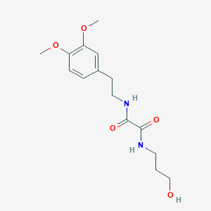 N'-[2-(3,4-dimethoxyphenyl)ethyl]-N-(3-hydroxypropyl)oxamide