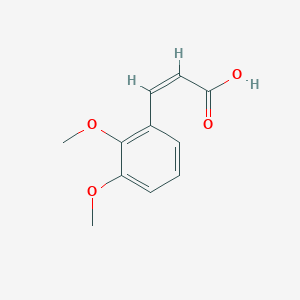molecular formula C11H12O4 B7828239 (2Z)-3-(2,3-dimethoxyphenyl)prop-2-enoic acid 