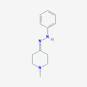 molecular formula C12H17N3 B7828245 1-Methyl-4-(2-phenylhydrazono)piperidine 