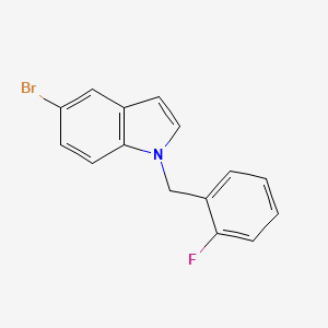 molecular formula C15H11BrFN B7828250 N-2-Fluorobenzyl-5-bromoindole 