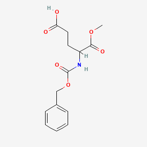 molecular formula C14H17NO6 B7828471 4-{[(苄氧羰基)氨基]-5-甲氧基-5-氧代戊酸} 