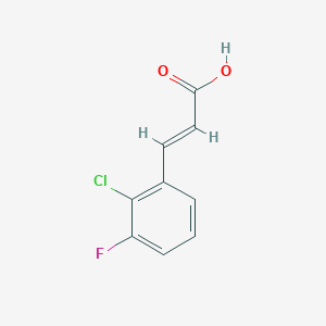 molecular formula C9H6ClFO2 B7828518 2-Chloro-3-fluorocinnamic acid 