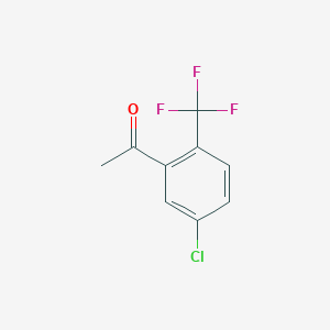 molecular formula C9H6ClF3O B7828529 5'-Chloro-2'-(trifluoromethyl)acetophenone 