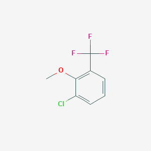 molecular formula C8H6ClF3O B7828537 1-Chloro-2-methoxy-3-(trifluoromethyl)benzene 