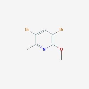 molecular formula C7H7Br2NO B7828538 3,5-Dibromo-2-methoxy-6-methylpyridine CAS No. 156094-65-4
