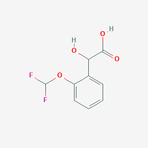 molecular formula C9H8F2O4 B7828555 2-(Difluoromethoxy)mandelic acid 