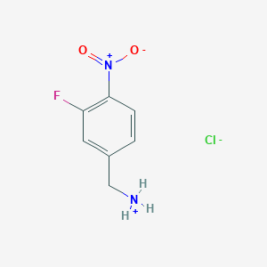 molecular formula C7H8ClFN2O2 B7828596 (3-Fluoro-4-nitrophenyl)methylazanium;chloride 