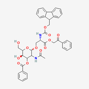 molecular formula C41H40N2O12 B7828832 3-O-Benzoyl-N-acetyl-alpha-D-galactosaminyl-1-O-N-(Fmoc)serine Phenacylester 