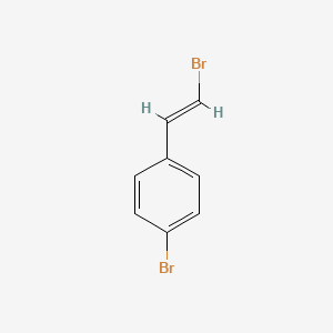 molecular formula C8H6Br2 B7828840 (E)-1-Bromo-4-(2-bromovinyl)benzene CAS No. 115665-77-5