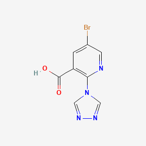 5-Bromo-2-(1,2,4-triazol-4-yl)pyridine-3-carboxylic acid