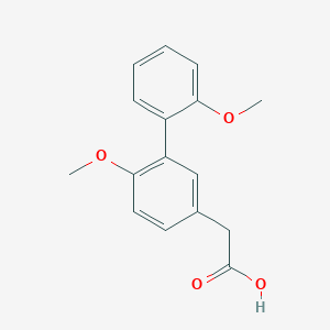 molecular formula C16H16O4 B7829044 (2',6-Dimethoxybiphenyl-3-yl)acetic acid 