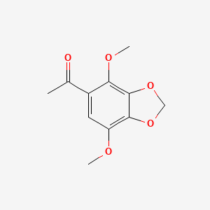 molecular formula C11H12O5 B7829048 1-(4,7-Dimethoxy-2H-1,3-benzodioxol-5-yl)ethanone 