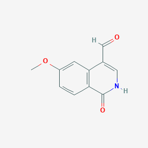 molecular formula C11H9NO3 B7829088 1-Hydroxy-6-methoxyisoquinoline-4-carbaldehyde 