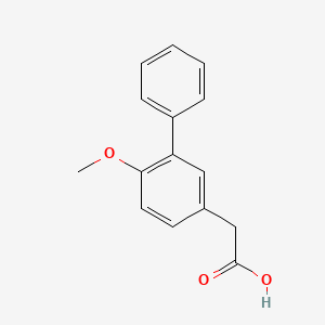 molecular formula C15H14O3 B7829107 2-(4-Methoxy-3-Phenyl-Phenyl)ethanoic Acid 