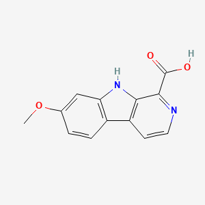 molecular formula C13H10N2O3 B7829113 7-methoxy-9H-beta-carboline-1-carboxylic acid CAS No. 17019-05-5