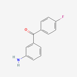 molecular formula C13H10FNO B7829141 (3-Aminophenyl)(4-fluorophenyl)methanone CAS No. 62261-29-4
