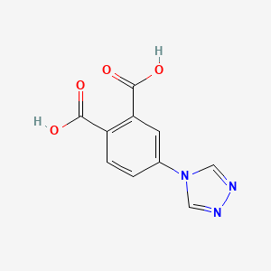 molecular formula C10H7N3O4 B7829179 4-(4H-1,2,4-Triazol-4-yl)phthalic acid 