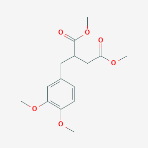molecular formula C15H20O6 B7829194 1,4-Dimethyl 2-[(3,4-dimethoxyphenyl)methyl]butanedioate 