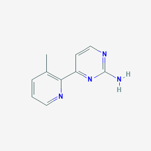 molecular formula C10H10N4 B7829244 4-(3-Methylpyridin-2-yl)pyrimidin-2-amine 