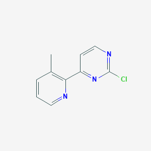 molecular formula C10H8ClN3 B7829249 2-Chloro-4-(3-methyl-2-pyridyl)pyrimidine 