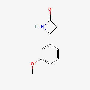 molecular formula C10H11NO2 B7829281 4-(3-Methoxyphenyl)azetidin-2-one CAS No. 83716-64-7