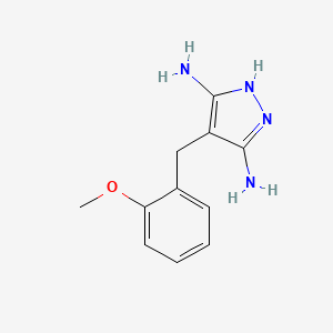 4-(2-Methoxybenzyl)-1H-pyrazole-3,5-diamine
