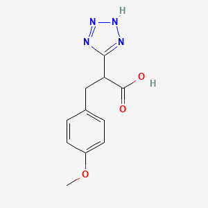 molecular formula C11H12N4O3 B7829323 3-(4-Methoxyphenyl)-2-(1H-1,2,3,4-tetrazol-5-yl)propanoic acid 