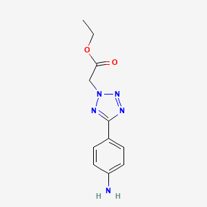 Ethyl 2-[5-(4-aminophenyl)-2H-1,2,3,4-tetrazol-2-yl]acetate