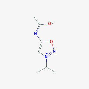 molecular formula C7H11N3O2 B7829401 3-Isopropyl-6-acethyl-sydnone imine 