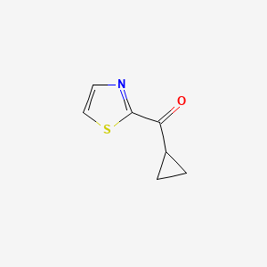 molecular formula C7H7NOS B7829449 Cyclopropyl(thiazol-2-yl)methanone 