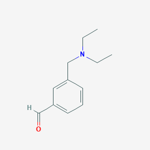 molecular formula C12H17NO B7829474 3-[(Diethylamino)methyl]benzaldehyde 