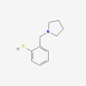 molecular formula C11H15NS B7829486 2-(Pyrrolidin-1-ylmethyl)benzenethiol CAS No. 1203644-34-1