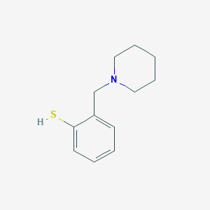 molecular formula C12H17NS B7829496 2-(Piperidin-1-ylmethyl)benzenethiol 