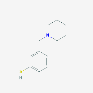 molecular formula C12H17NS B7829504 3-(Piperidin-1-ylmethyl)benzenethiol 