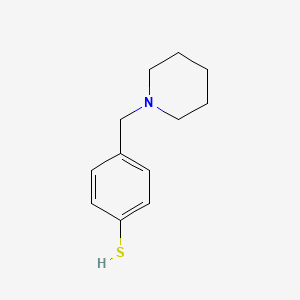 molecular formula C12H17NS B7829507 4-(Piperidin-1-ylmethyl)benzenethiol 